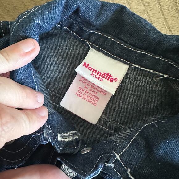 Nannette Jean Jacket Denim Embroidered Floral  3-6 Months - Picture 3 of 5